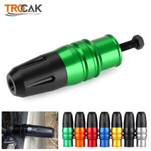 가와사키호환 Z1000/SX Z900/RS Z800 Z750 ZX10R ZX6R 바이크 오토바이 CNC 알루미늄 충돌 패드 배기 슬라