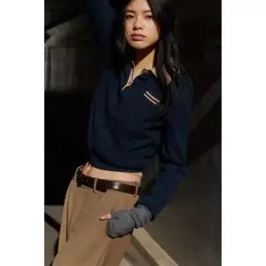 ZARA 롱 니트 벙어리장갑 - 그레이