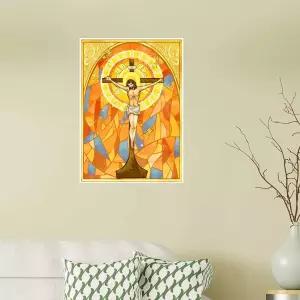 슬림 모던액자 C001 십자가의 보혈 A2사이즈 인테리어액자 그림액자