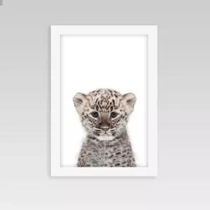 인테리어 동물액자 아기표범 동물액자 동물포스터 사진액자 동물사진