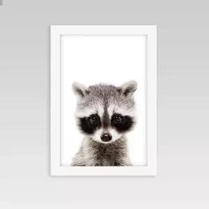 아이방 인테리어 너구리A 동물액자 동물포스터 사진액자 동물사진 포스터