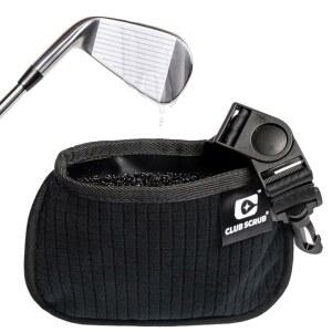 클럽 스크럽 미니, 골프 및 골프공 청소 가방, 방수 클린 페이스 기술 라이너, 탈착식 클립, 세탁기 세척 가능, 홈 청소, 건조한 외관