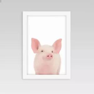 동물액자 아이방 인테리어 돼지 동물액자 동물포스터 사진액자 동물사진