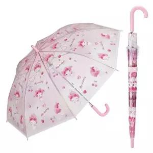 투명 장우산 마이멜로디러브 55cm 1P 초등 자동우산 귀여운장우산