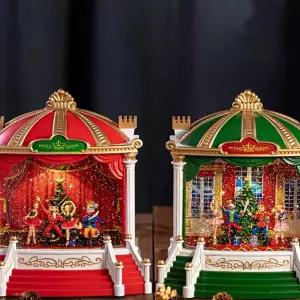 랜턴오르골 산타 마차 장식 선물 무드등 인테리어