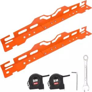 2개의 발가락 정렬 공구 플레이트 테이프 측정 장치가 있는 휠 걸이 구멍 포함 - 빠르고 정확한 자동차