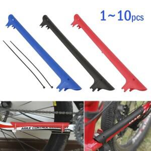 1~10개 MTB 자전거 체인 보호 커버 플라스틱 가드 프레임 체인스테이 스틱 액세서리