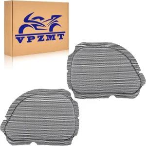 VPZMT 블랙 페어링 메시 전면 스피커 그릴 커버 트림 할리 로드 글라이드 FLTR 1998-2013 모델 5 * 7 인치