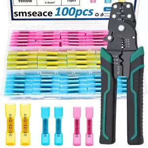 자동차 보트 스테레오 산업 장비용 크림핑 공구 22-10AWG 방수 전기 와이어 크림프 커넥터가 있는 Smseace