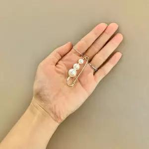 수예용 진주 장식핀 의류부자재 5cm