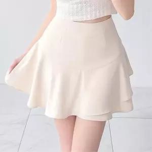 [신상오픈런]여성 사랑스러운 단색 캉캉 플레어 미니 스커트 (39180253)