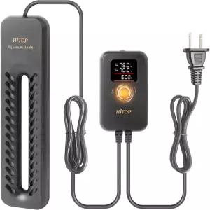 HITOP 600W 디지털 잠수식 수족관 히터 지능형 온도 제어 장치가 장착된 대형 어항 75-150갤런 수조용