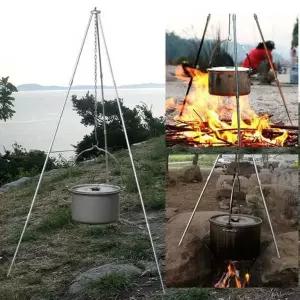 [콩심팥심]길이조절삼각대 끓임용삼각대 냄비걸이거치대 낚시 해물탕용