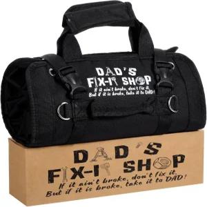 스위트우드 롤업 도구 가방 및 크래프트 종이 상자 세트 아빠 크리스마스 선물 어깨끈이 달린 튼튼한