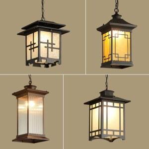 한옥 전통 조명 야외 무드등 한지 포인트등 램프 인테리어 적 갓등