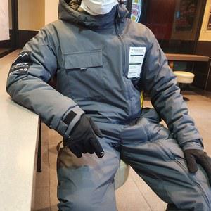 오토바이 방한복 겨울 일체형 우주복 배달 스즈키 후구오샵 라이더