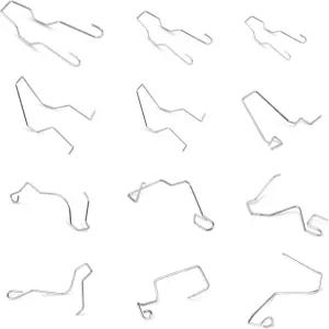 TEANTECH 전구 고정 스프링 클립 H1/H3/H4/H7-12 PC 범용 자동차 헤드라이트 클램프 헤드램프 딥 빔 호더