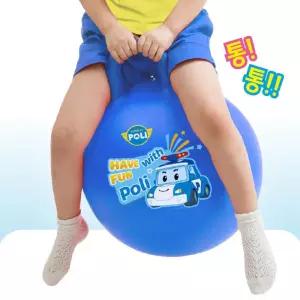 4세 실내운동 폴리 통통볼 손잡이 점핑볼 장난감선물 유아짐볼