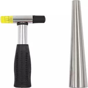 스테인리스 스틸 링 맨드릴 사이즈가 포함된 탄진 주얼리 고무 망치 더블 페이스 해머 제작 도구