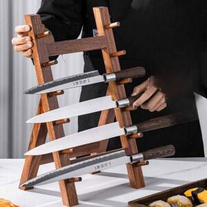 원목 칼거치대 스시 보관함 정리대 업소용 홀더 꽂이