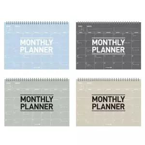 [셀러에이드]모닝글로리 스케쥴러 투명PP 월간스케줄러 (랜덤1개) 다이어리 문구