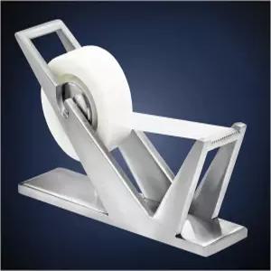 ArtsOnDesk 특허받은 모던 아트 테이프 디스펜서 St202 스테인리스 스틸 실버 컬러 고급 책상 액세서리