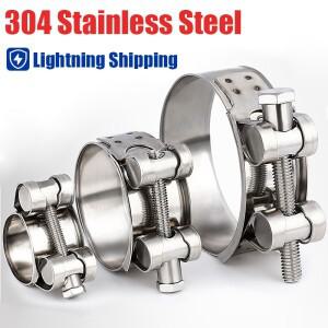 강력한 클램프 304 스테인레스 스틸 호스 공기워터 파이프 배기 연료 클립 바이크 오토바이 머플러 내구성