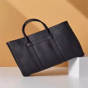 헤지스 핸드백 HJBA5F031BK 블랙 단색 소가죽 토트 겸 서류가방 HJBA5F03122448248702312442