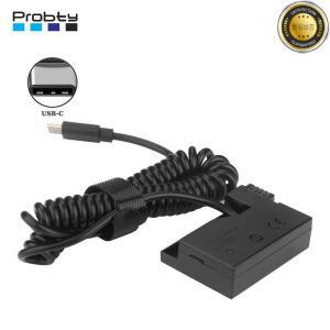 Canon EOS 550D 600D DSLR 카메라용 USB-C 전원 은행 케이블 교체 기능이 있는 DR-E8 LP-E8 더미 배터리