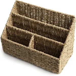 KOLWEN 매거진 디스플레이 홀더 - 메일 정리함 카운터탑 책상 및 가정용 Boho 랙 보관 정리함을 위한 빌