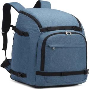 지안야 스키 부츠 백 스노보드용 50L 방수 여행용 백팩 헬멧 고글 장갑 및 액세서리 블루