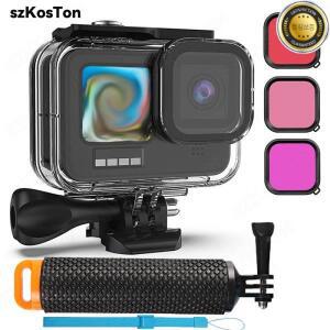 GoPro Hero 용 60M 방수 하우징 13 12 11 10 9 Go 액세서리 블랙 케이스 다이빙 보호 수중 커버
