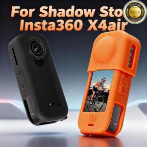 Insta360 X4 실리콘 보호 케이스 에어 쇼크프루프 카메라 풀 바디 스킨 커버 렌즈 캡 포함 긁힘 방지 소프