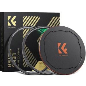 K&F 컨셉 자기 67mm 원형 편광 필터(자기 필터 + 기본 링 렌즈 캡) 28개의 다층 코팅 CPL 카메라 렌즈(나노-X 시리즈)