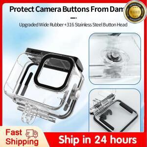 TELESIN 60M 방수 케이스 고프로 히어로 9 10 11 12 다이빙 하우징 커버 필터 액션 카메라 액세서리용