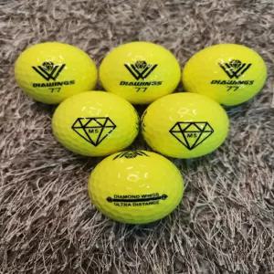 골프공 다이아윙스 M5 장타 비거리 고반발 볼 유광옐로우 6구 (투명케이스