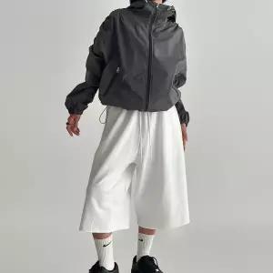 여성 가을 컷팅 디자인 버뮤다 반바지 칠부 와이드 팬츠 (40734377)