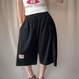 여성용 미니포켓 트레이닝 밴딩반바지 칠부 (35830242)