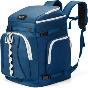 루니드리 스키 부츠 백 65L 방수 스노보드 스키용 여행용 백팩 헬멧 고글 및 액세서리