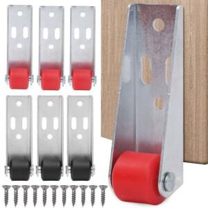 다기능 스테인리스 스틸 도르래 게이트 캐스터 가구 무소음 측면 장착 방향 롤러 문짝 지지대 이동 휠