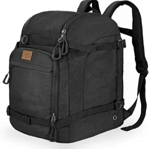 WOLT 스키 부츠 백팩 - 스노우 헬멧 장갑 고글 장비를 위한 항공 여행용 50L 스노보드