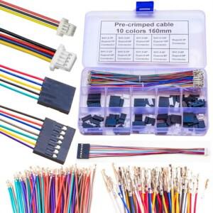 SH1.0 에서 2.54 JST 커넥터 키트  JST-SH 1.0mm 및 2.54mm 케이블  1  2  3  4  5  6  7  8  9  10P (SH-t