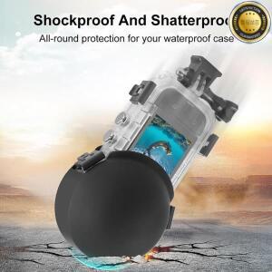 보이지 않는 다이빙 케이스 렌즈 가드 실리콘 보호 커버 인스타 360 X3 X4 플레오크로릭 캡 액션 카메라 액