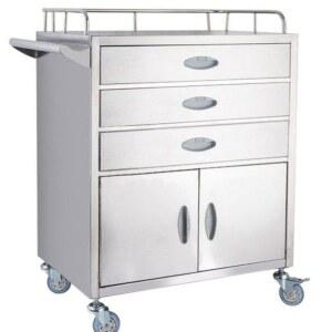 카트 헤어샵 드레싱카 스테인리스 보관함 파마 도구 단발 트레이 츄레이 칸을 웨건 2단