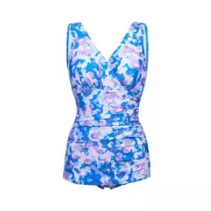 여성 플라워 아쿠아로우컷 U백 스파 수영복  LS2G886-PP