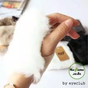 토끼털 반장갑 워머 암워머 반장갑 손 OfB9+2OFg