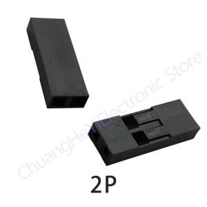 듀폰 플라스틱 쉘 2 핀 2.54mm 커넥터  2P  100 개