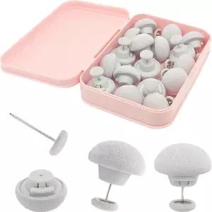 Naturahand 20PCS 이불 핀 클립 안전 잠금 커버 보관함 스냅 퀼트 쿠션 커튼용 양면 패스너 사용하기 쉬운