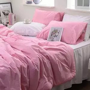 이불베개세트 here호텔 고밀도 60수 이불 베개커버 세트 퀸 Q 핑크