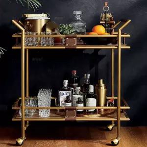 주방 왜건 유리 카트 테이블 와인 거실 웨건 커피